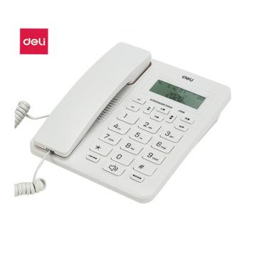 得力（deli)电话机座机 办公家用 来去电查询 可接分机13606白